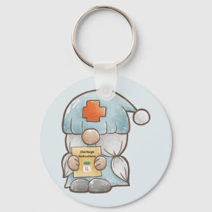 Cute Gnome Medical Nurse Sleutelhanger