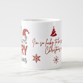 Cute Gnome Merry Christmas Coffee Mug Grote Koffiekop
