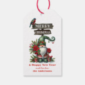 Cute Gnome Merry Kerstmis Cadeaulabel (Achterkant)