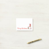 Cute Gnome Merry Kerstmis Post-it® Notes (Op bureau)