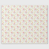 Cute Gnome Merry Vegan Kerstmis Cadeaupapier (Vlak)