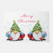 Cute Gnome met Pet voor kerstbomen en cadeautjes  Deurmat (Voorkant)