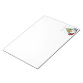 Cute Gnome met Pet voor kerstbomen en cadeautjes Notitieblok (Schuin)