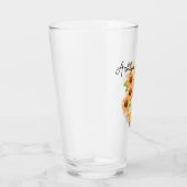 Cute Gnome met zonnebloemen Glass Glas (Rechts)