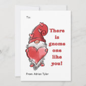 Cute Gnome One, net als jij Classroom Valentijnsda Feestdagenkaart (Voorkant)