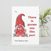 Cute Gnome One, net als jij Classroom Valentijnsda Feestdagenkaart (Staand voorkant)