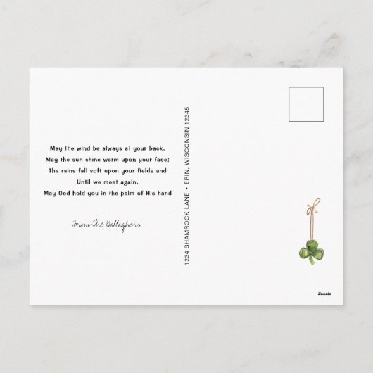 Cute Gnome Pot of Gold Custom St Patrick's Day Feestdagenkaart (Achterkant)