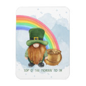Cute Gnome Pot of Gold Custom St Patrick's Day Magneet (Verticaal)