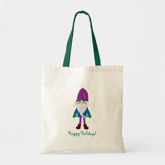 Cute Gnome Prettige feestdagen Tote Bag (Voorkant)