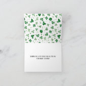 Cute Gnome Saint Patrick's Day Folded Card Feestdagen Kaart (Binnen)