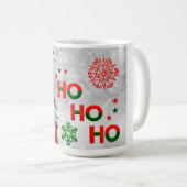 Cute Gnome Santa-kerstsnowflake Koffiemok (Voorkant rechts)