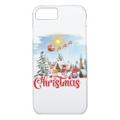 Cute Gnome, Snowman Celebring Kerstfeestdag Case-Mate iPhone Case (Achterkant)