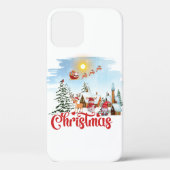 Cute Gnome, Snowman Celebring Kerstfeestdag Case-Mate iPhone Case (Achterkant)