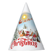 Cute Gnome, Snowman Celebring Kerstfeestdag Feesthoedjes (Voorkant)