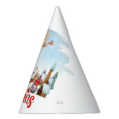 Cute Gnome, Snowman Celebring Kerstfeestdag Feesthoedjes (Rechts)