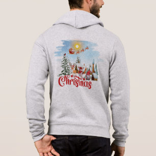 Cute Gnome, Snowman Celebring Kerstfeestdag Hoodie