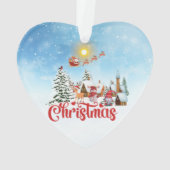 Cute Gnome, Snowman Celebring Kerstfeestdag Ornament (achterkant)