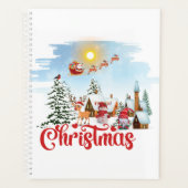 Cute Gnome, Snowman Celebring Kerstfeestdag Planner (Voorkant)