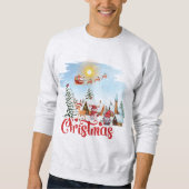 Cute Gnome, Snowman Celebring Kerstfeestdag Trui (Voorkant)