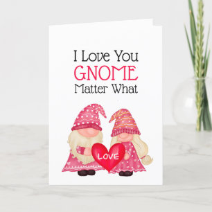 Cute Gnome Valentijn Love Heart Romantic Feestdagen Kaart