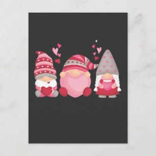 Cute Gnome Valentijnsdag Heart Briefkaart