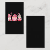 Cute Gnome Valentijnsdag Heart Visitekaartje (Voorkant / Achterkant)