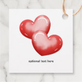 Cute Gnome Valentine Day Red Heart Valentijn Bedankjes Labels (Achterkant)