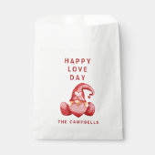 Cute Gnome Valentine Day Red Heart Valentijn Bedankzakje (Voorkant)