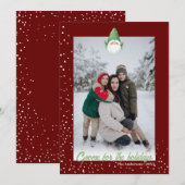 Cute Gnome voor de Feestdagen Feestdagenkaart (Voorkant / Achterkant)