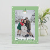 Cute Gnome voor de Feestdagen Feestdagenkaart (Staand voorkant)