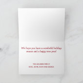 Cute Gnome voor de Feestdagen Nordic Red Pink Grey Kaart (Binnen)