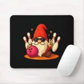 Cute Gnome With Sungles Gnome Playing Bowling Men Muismat (Met muis)