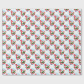 Cute Gnome Wrapping Paper Cadeaupapier (Vlak)