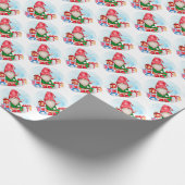 Cute Gnome Wrapping Paper Cadeaupapier (Hoek)