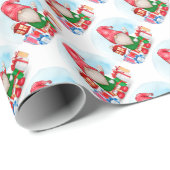 Cute Gnome Wrapping Paper Cadeaupapier (Rol Hoek)
