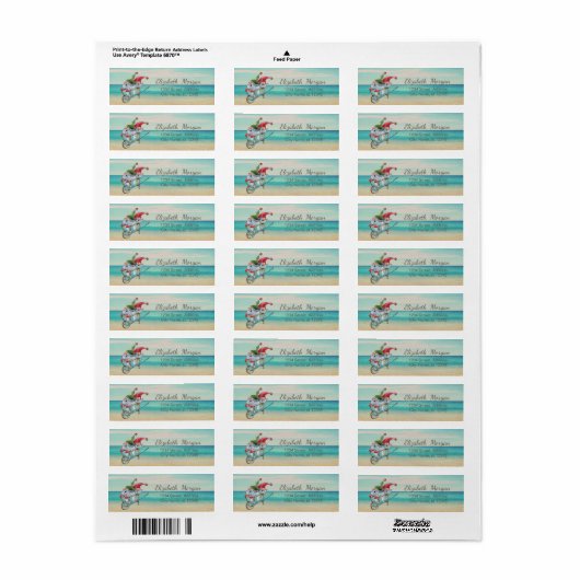 Cute Gnomen, Beach Etiket (Full Sheet)