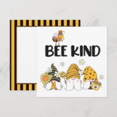 Cute Gnomen en Bee Kaart (Voorkant / Achterkant)