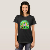 Cute Gnomen Lucky Shamrock for Fun St Patricks Day T-shirt (Voorkant volledig)