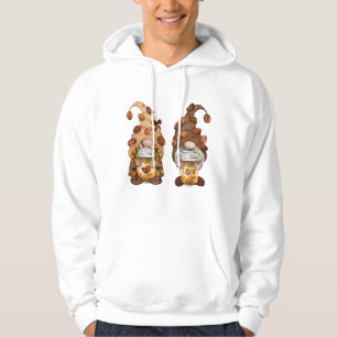Cute Gnomes Coffee Funny Caffeine Mannen Vrouwen Hoodie
