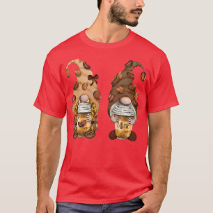 Cute Gnomes Coffee Funny Caffeine Mannen Women Pre T-shirt