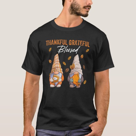 Cute Gnomes Couple With Pumpkin Spice Fall Yall Au T-shirt (Voorkant)