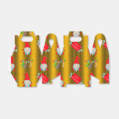 Cute Gnomes Gold Kerstmis Bedankdoosjes (Uitgevouwen)