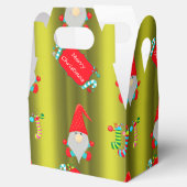 Cute Gnomes Green Kerstmis Bedankdoosjes (Geopend)