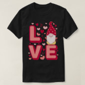 Cute Gnomes Heart Love Happy Valentine's Day  T-shirt (Design voorkant)