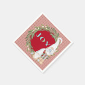 Cute Gnomes Joy Kerstparty Servet (Hoek)