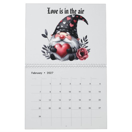 cute gnomes  kalender (Feb 2027)