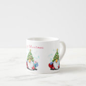 Cute Gnomes Kerst Espressiekop Espresso Kop (Voorkant rechts)