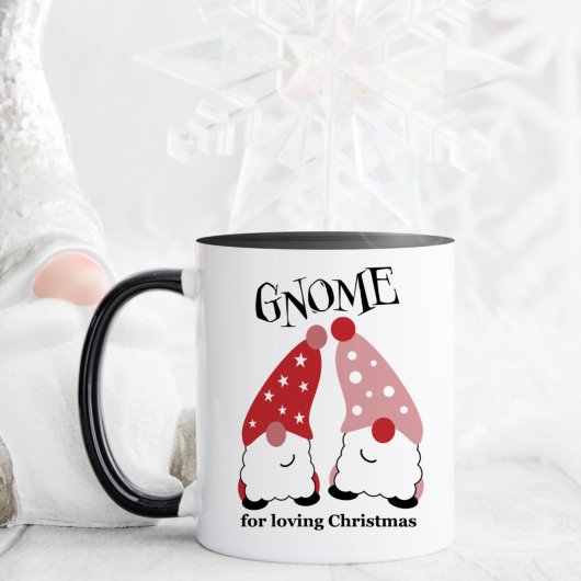 Cute Gnomes Kerstmis Mok (rood)