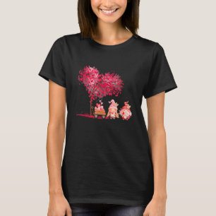 Cute Gnomes Love Hearts Happy Valentine Day T-shirt