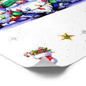 Cute Gnomes Merry Christmas Light Family Gnome Xma Poster (Hoek)